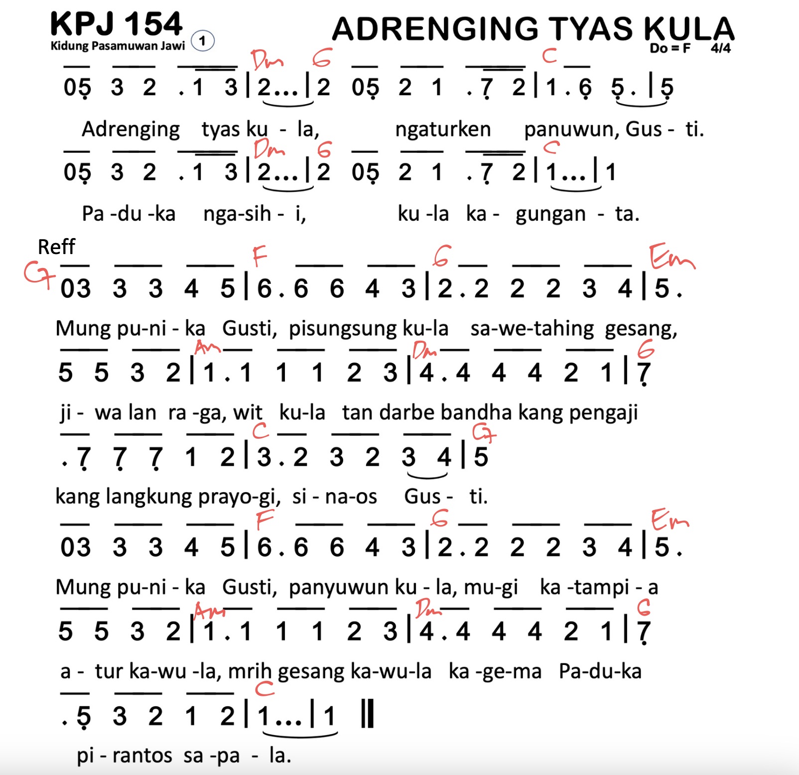 Chord KPJ 154