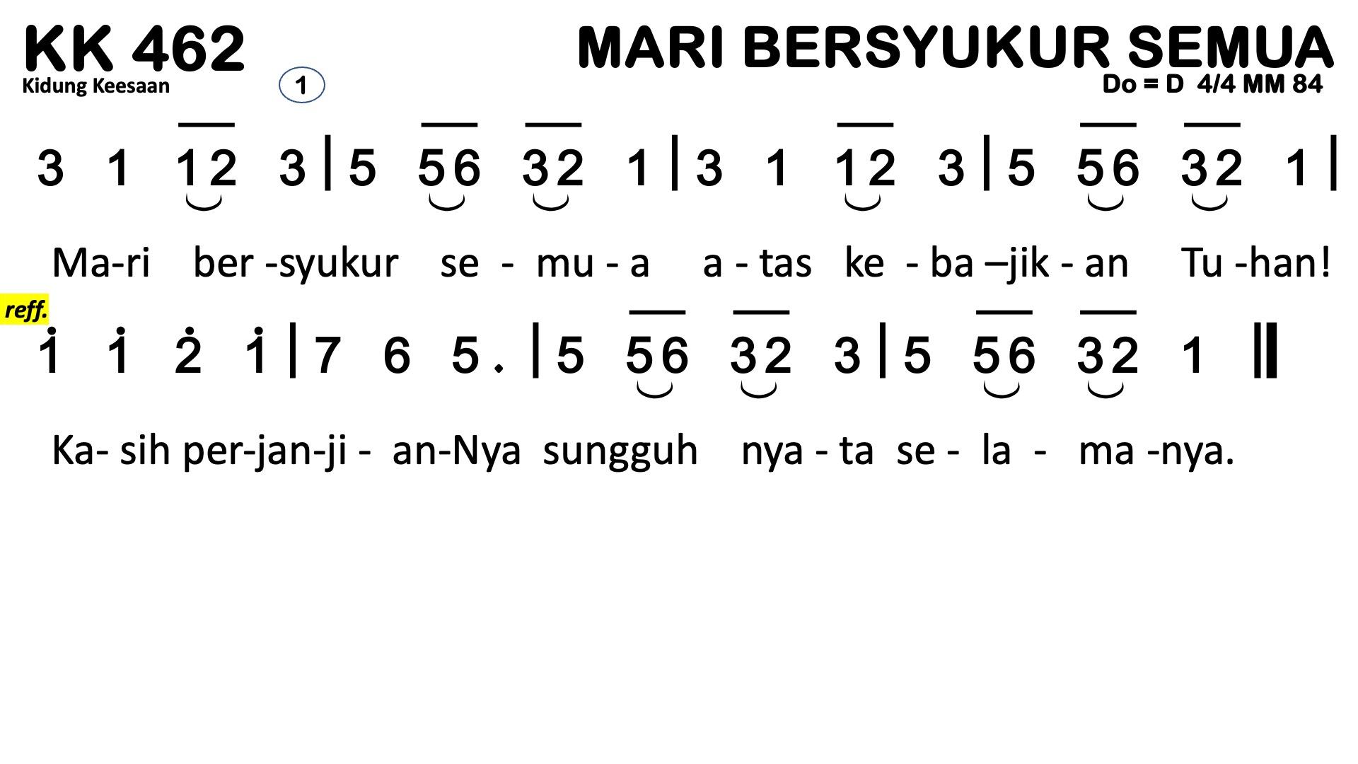 Partitur Polos KK 462